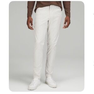 lululemon Men’s ABC Slim-Fit 5 Pocket Pant *Warpstreme. Bone Color.
